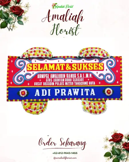 Papan Bunga Ucapan Selamat Prambon